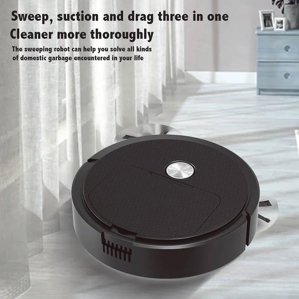 3 In 1 Portable Wireless Smart Sweeping Robot Rechargeable Cleaning Machine