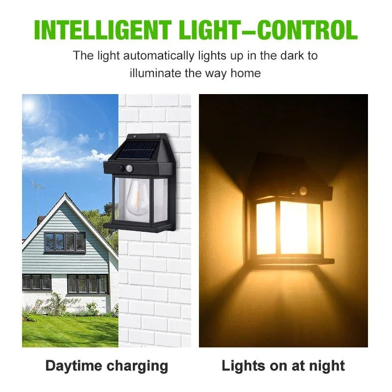 Solar Tungsten Filament Lamp – Outdoor Intelligent Induction Wall Lamp