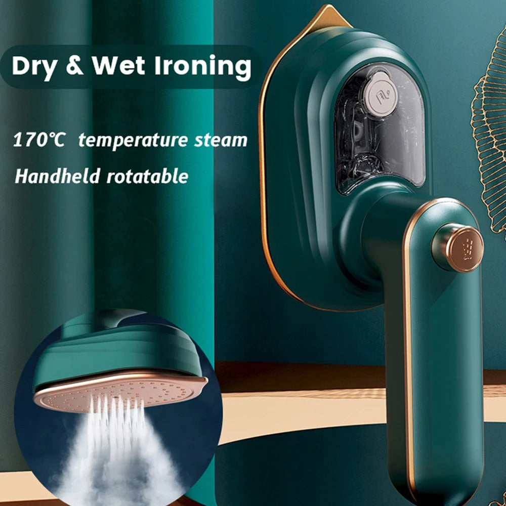 Portable Handheld Steam Iron – 180° Rotating Design for Quick Wrinkle Removal