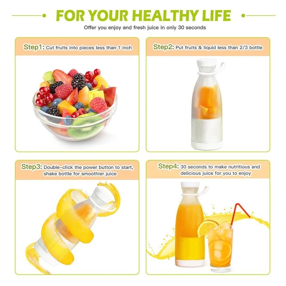 Multi-Functional Rechargeable Mini Juicer Portable Blender Bottle