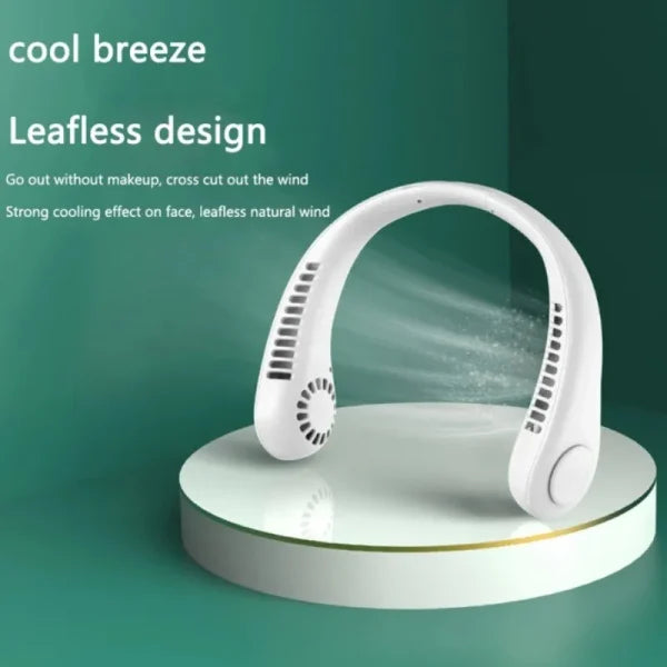 Mini Neck Portable No Bladeless Hanging Neck Rechargeable Air Cooler [FREE DELIVERY]