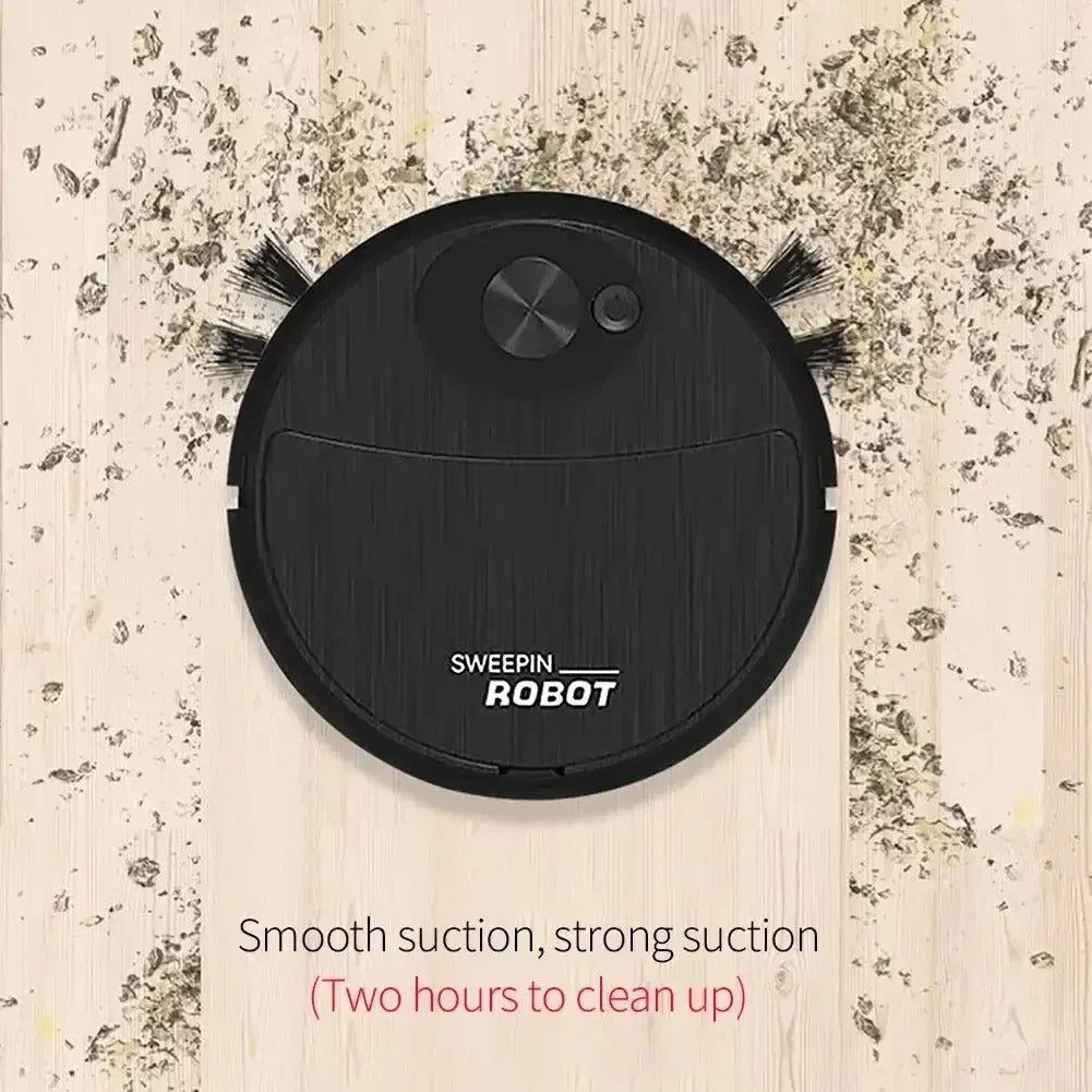 Automatic Portable Mini Home Floor Robotic Vacuum Cleaner with USB Rechargeable Function