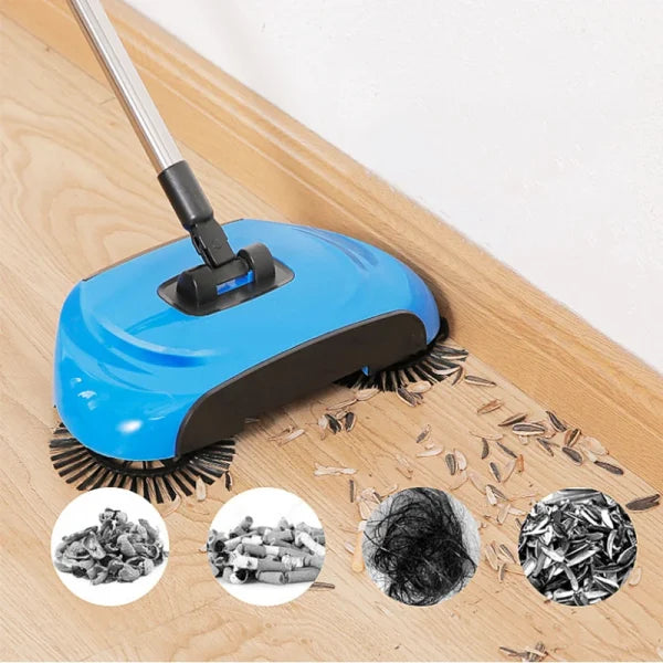 Sweep Drag All In One  - Hand Push Type Stainless Steel Household Vacuum Cleaner