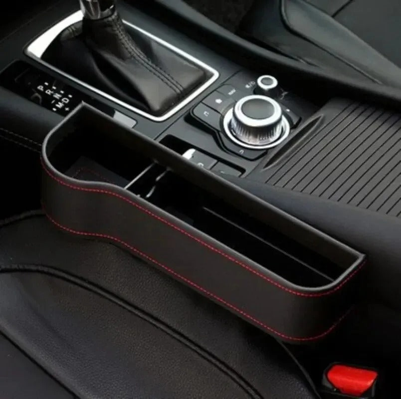 Leather Car Seat Gap Storage Box - Universal Seat Gap Slit Box (Set of 2)