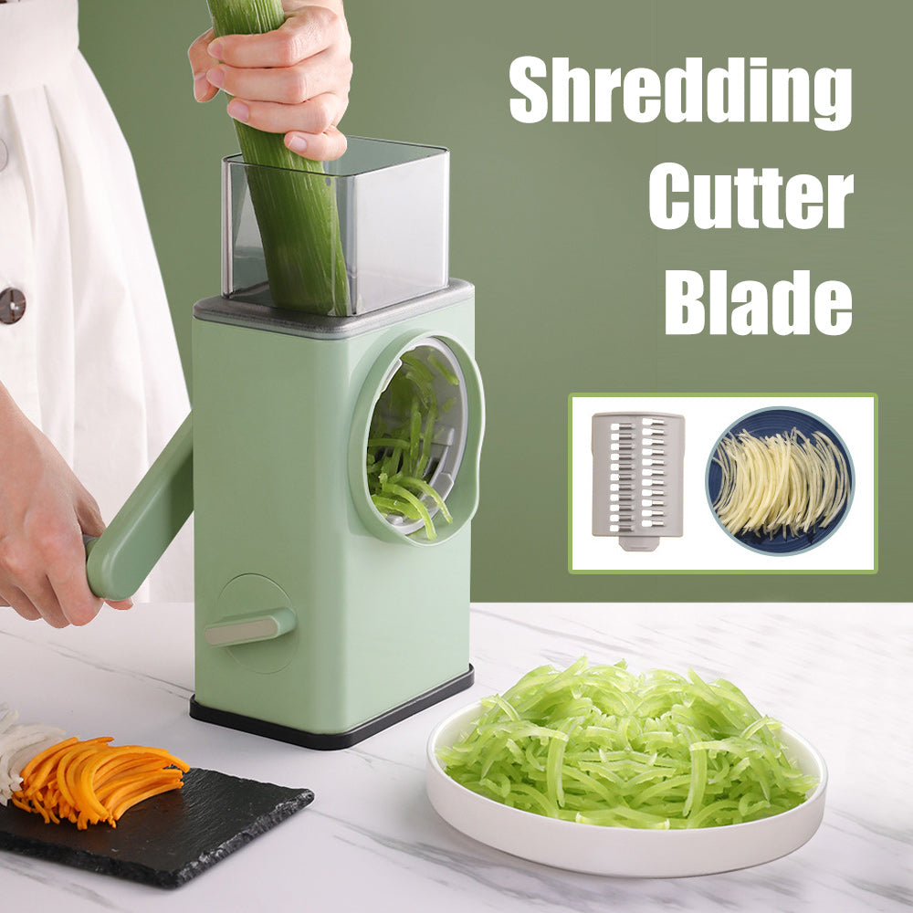 Multifunctional Storm Vegetable Cutter - Manual Rotary Cheese Grater Shredder