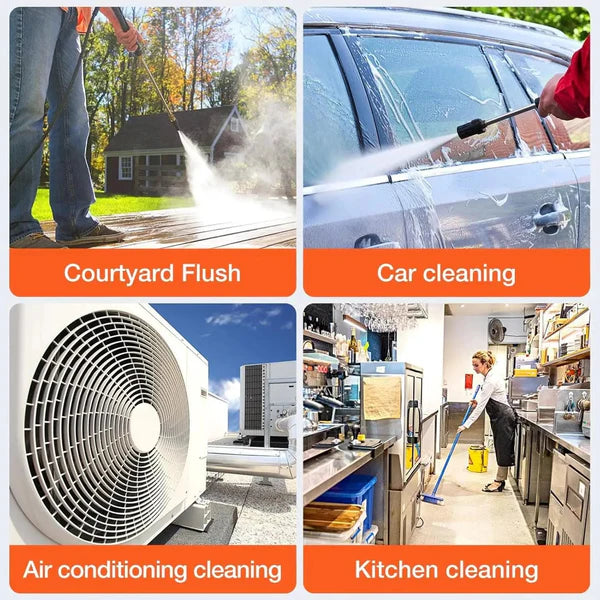 Automatic Cordless Wireless Car Wash Spray Gun High Pressure 48v Lithium Water Jet
