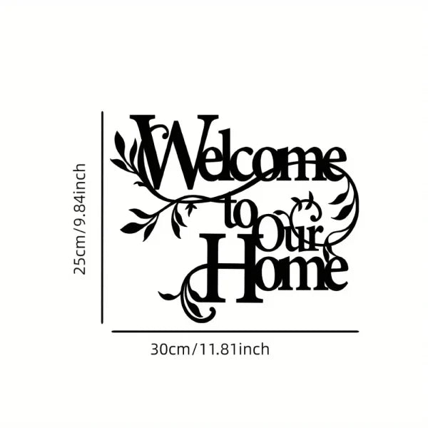 Welcome To Our Home Wall Sign Wooden Wall Art