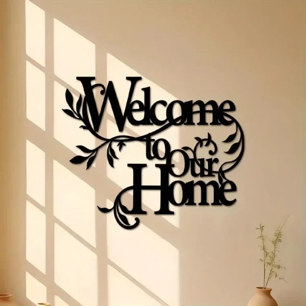 Welcome To Our Home Wall Sign Wooden Wall Art